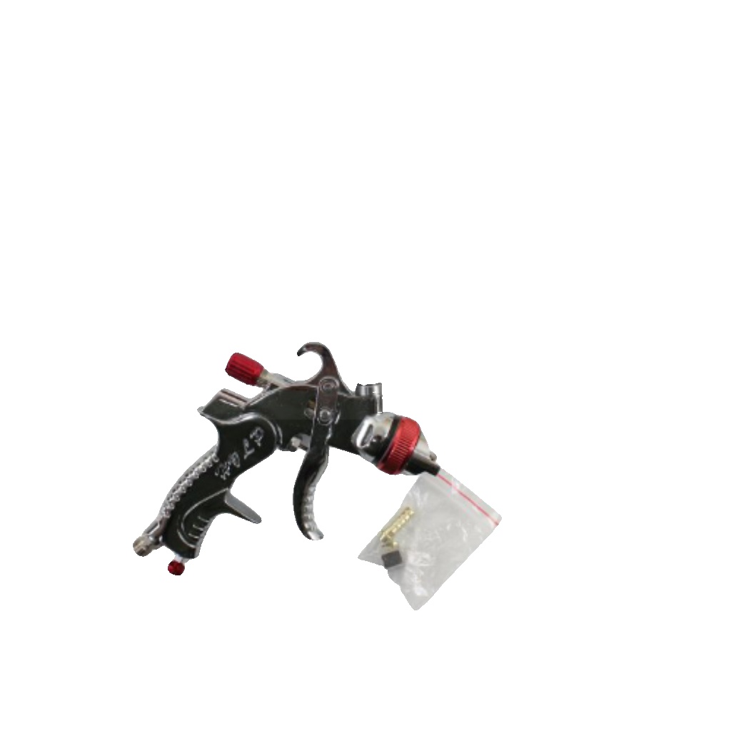 US PRO Tools Red HVLP Spray Gun 600ml Nylon Cup - 1.7mm Nozzle 8792