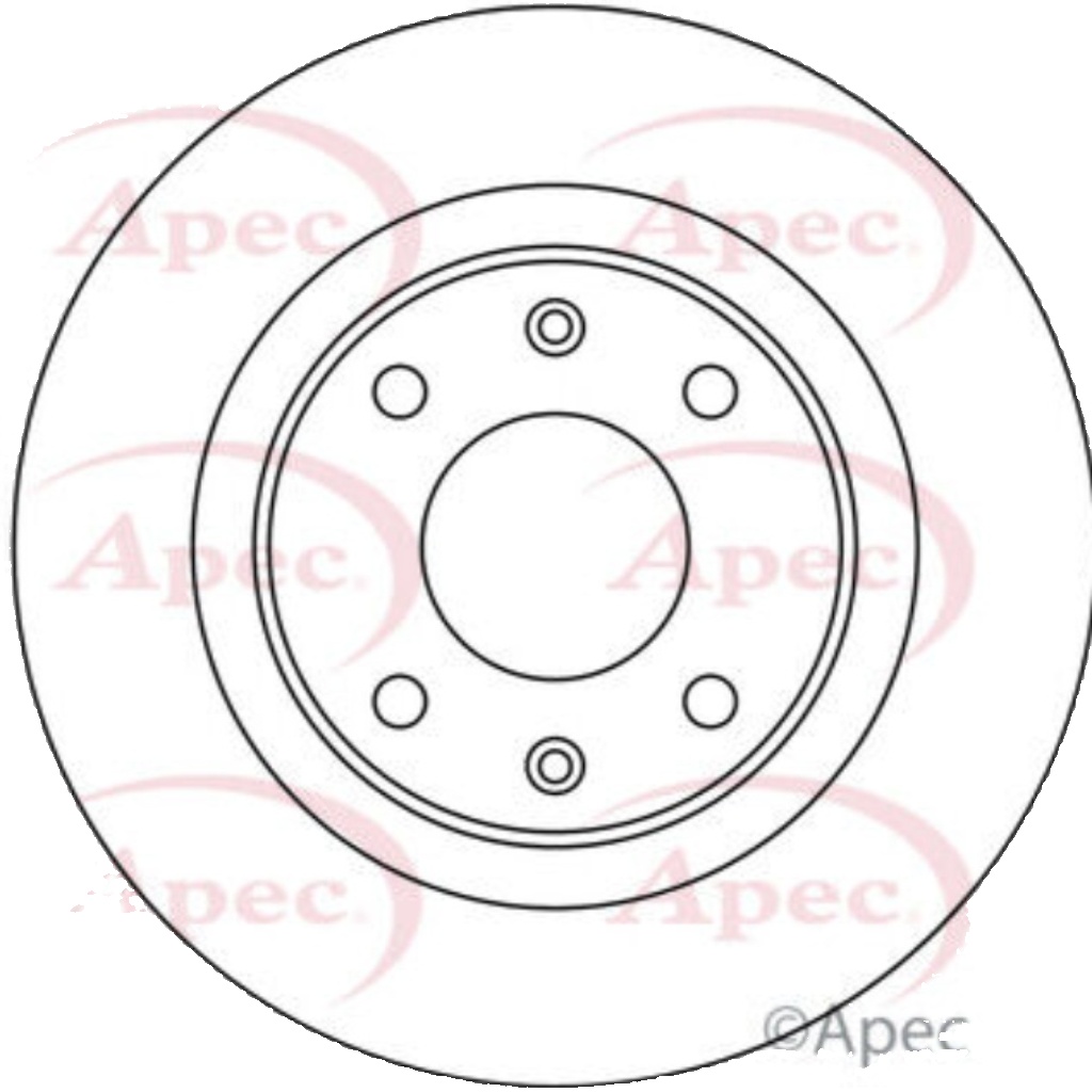 APEC DSK519 Brake Disc Front Vented 266mm Outer Diameter Fits Citroën Peugeot