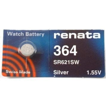RENATA 364 SR621SW Watch Battery Coin Cell 1.55V Silver Oxide *EXPIRY 03/2028*