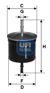 FUEL FILTER 31.811.00 FOR VOLVO V40 S80 XC90 S60 C70/Convertible/Cross/Country
