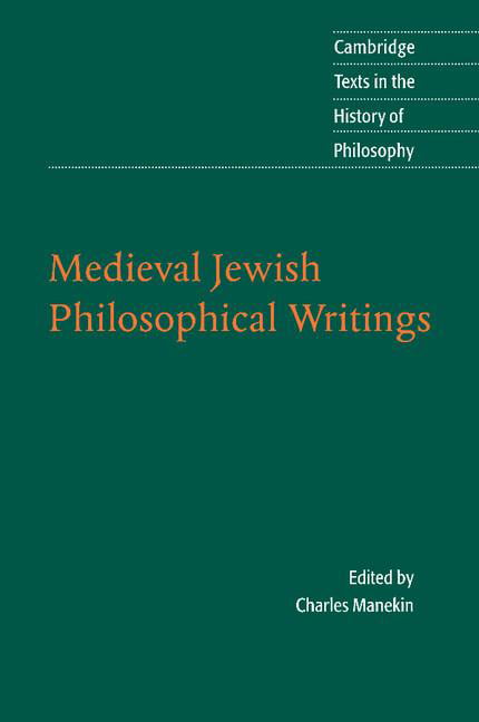 Medieval Jewish Philosophical Writings by Charles Manekin - 9780521549516