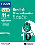 Bond 11+ CEM English Comprehension 10 Minute Tests: Ready for the 2026 Cambridge Select Insight exam