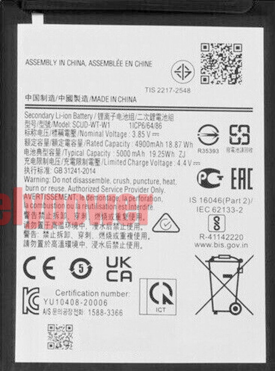 Replacement for Samsung Galaxy A02S A025 Battery/Galaxy A03S A037 Battery
