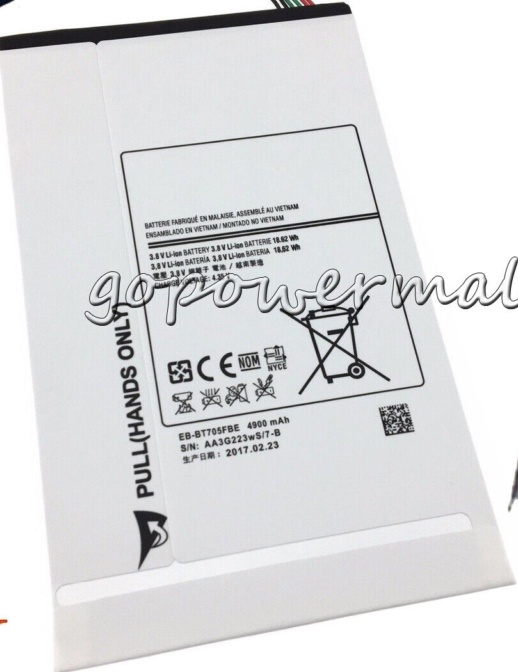 Replacement Battery For SAMSUNG GALAXY Tab S 8.4 T700 T705 EB-BT705FBC 4900mAh