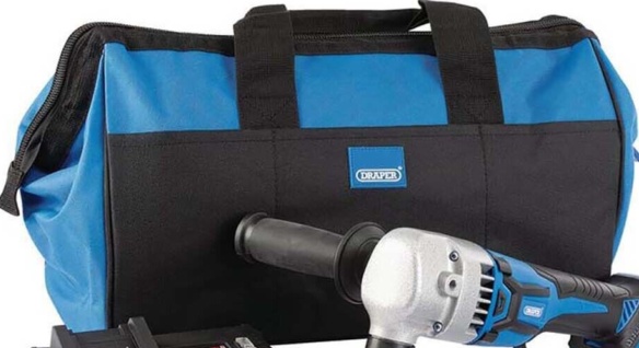 Draper Tools Draper D20 20V Brushless Nibbler With Batteries Fast Charger And Bag - Image 3