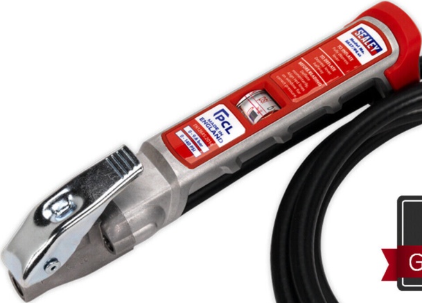 Sealey SA37-94 PCL Professional Tyre Inflator with 2.5m Hose & Clip-On Conn