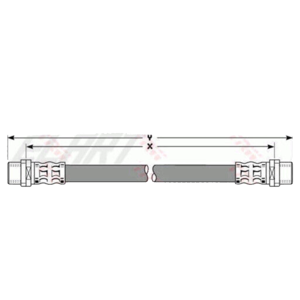 Front TRW-OE PHA295 Brake Hose for AUDI,VW