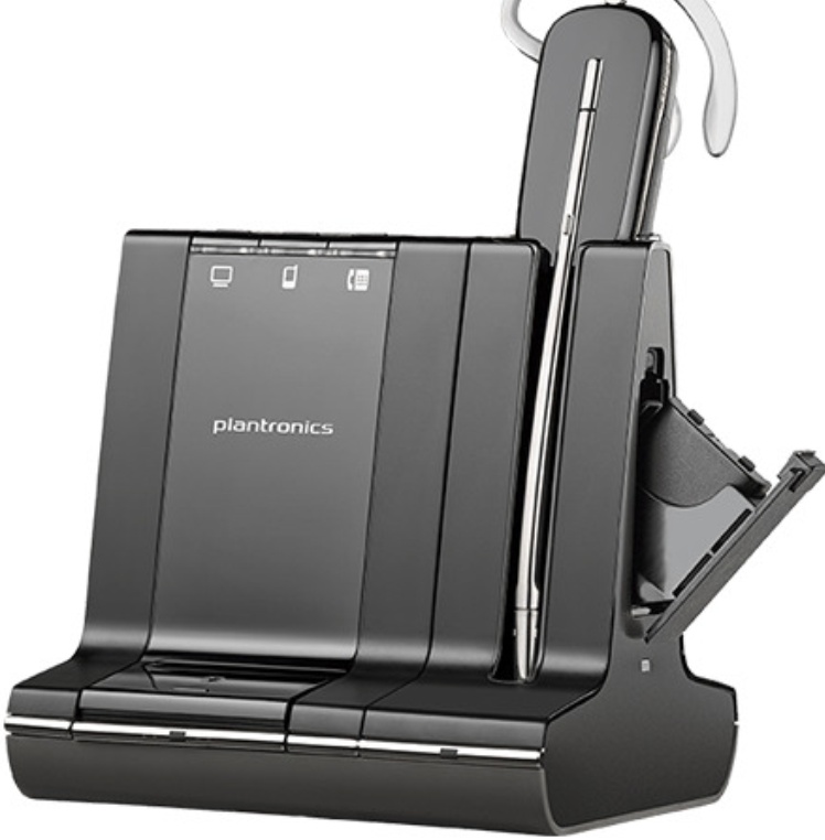 Plantronics Savi W745-M Unlimited Talk Time Wireless Phone Headset for MS Lync
