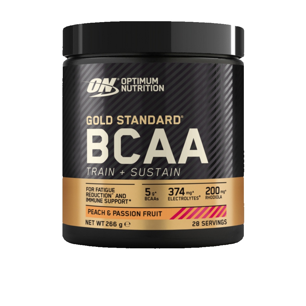 Olimp Nutrition Gold/Peach Optimum Nutrition Gold Standard Bcaa - Train + Sustain Peach & Passionfruit - 266G