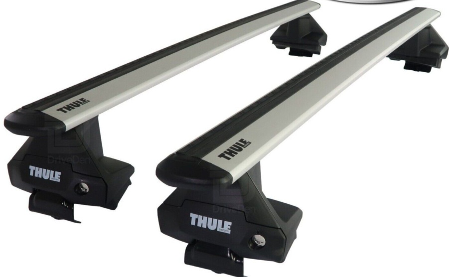 Thule Aluminium WingBar Evo Silver Roof Bars Set to fit Porsche Macan 14-22 Aero