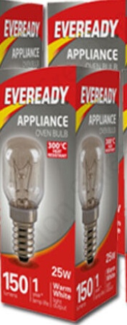 2x Eveready 25W Oven Bulb 300°C Cooker Appliance Lamp Light 25W 240V SES E14 AEG - Image 6