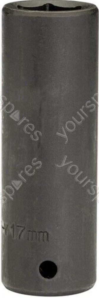 Draper 12743 Draper HI-TORQ Deep Impact Socket 1/2"" Sq Dr 17mm
