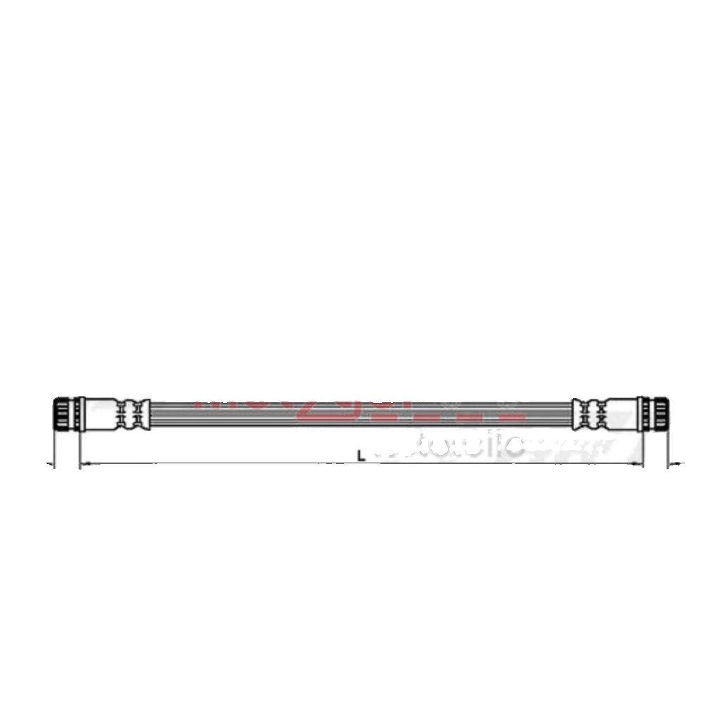 Rear Left METZGER 4110474 Brake Hose for MITSUBISHI