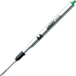 LAMY M16 Ballpoint Pen Refill - Medium - Green Ink - Pack of 4
