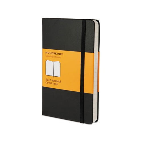 Moleskine Pocket Hardcover Ruled Notebook Black