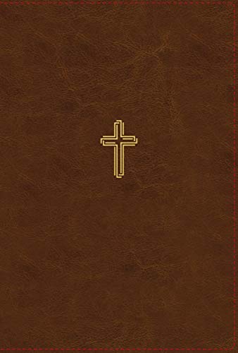 NASB, Thinline Bible, Large Print, Leathersoft, Brown, Red Le... - - Image 2