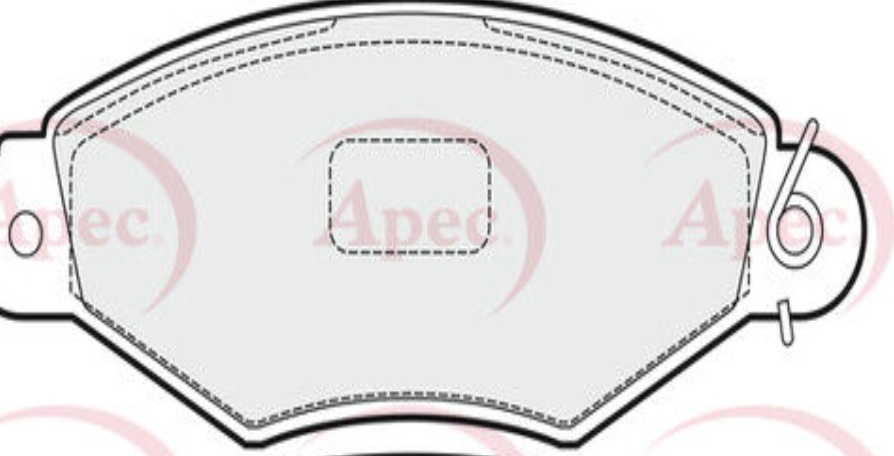 Disc Brake Brake Pad Set APEC PAD1505 Fits Nissan Renault Kangoo Kubistar