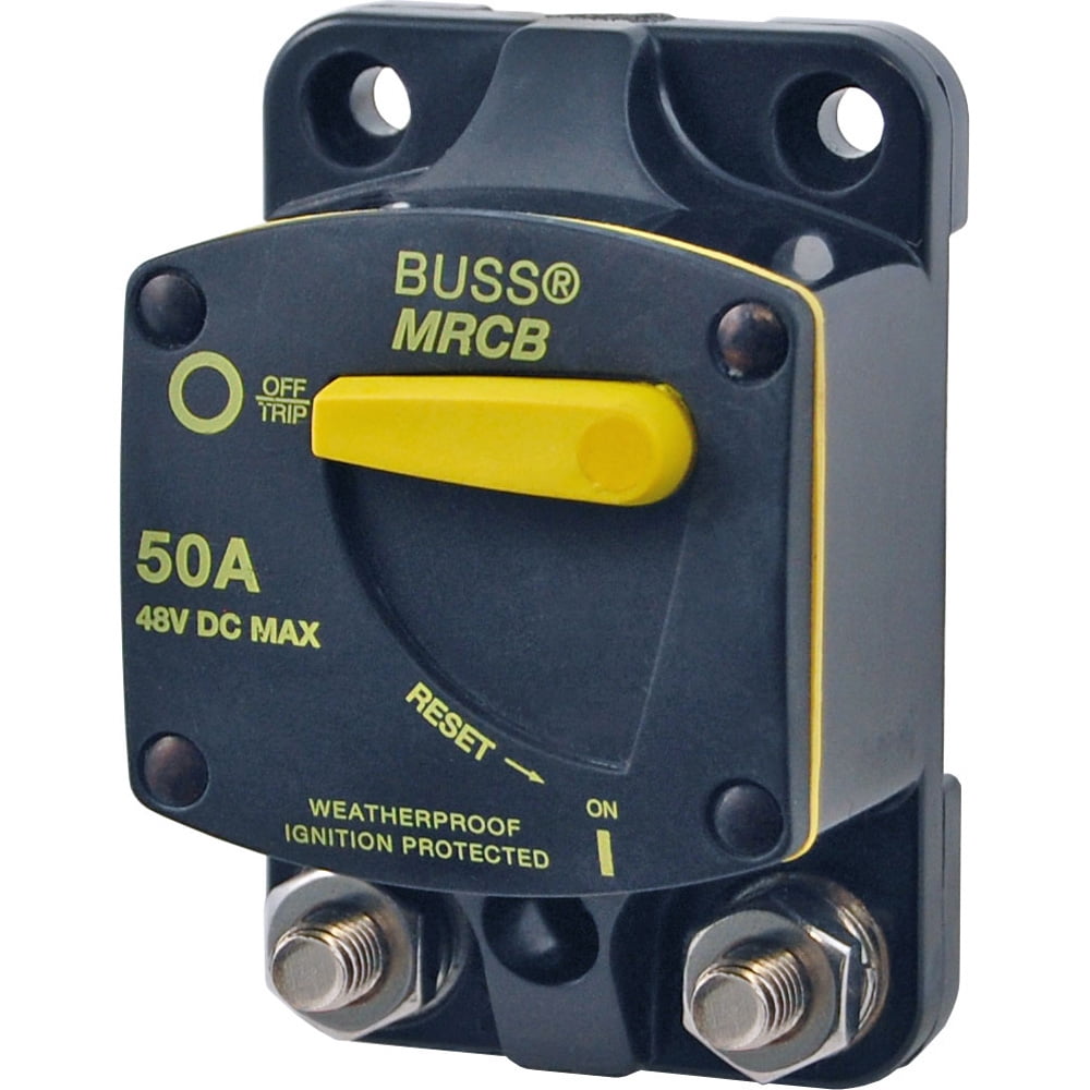 Blue Sea Systems 187 Series Marine Circuit Breaker 48VDC 80A Surface Mount 7142