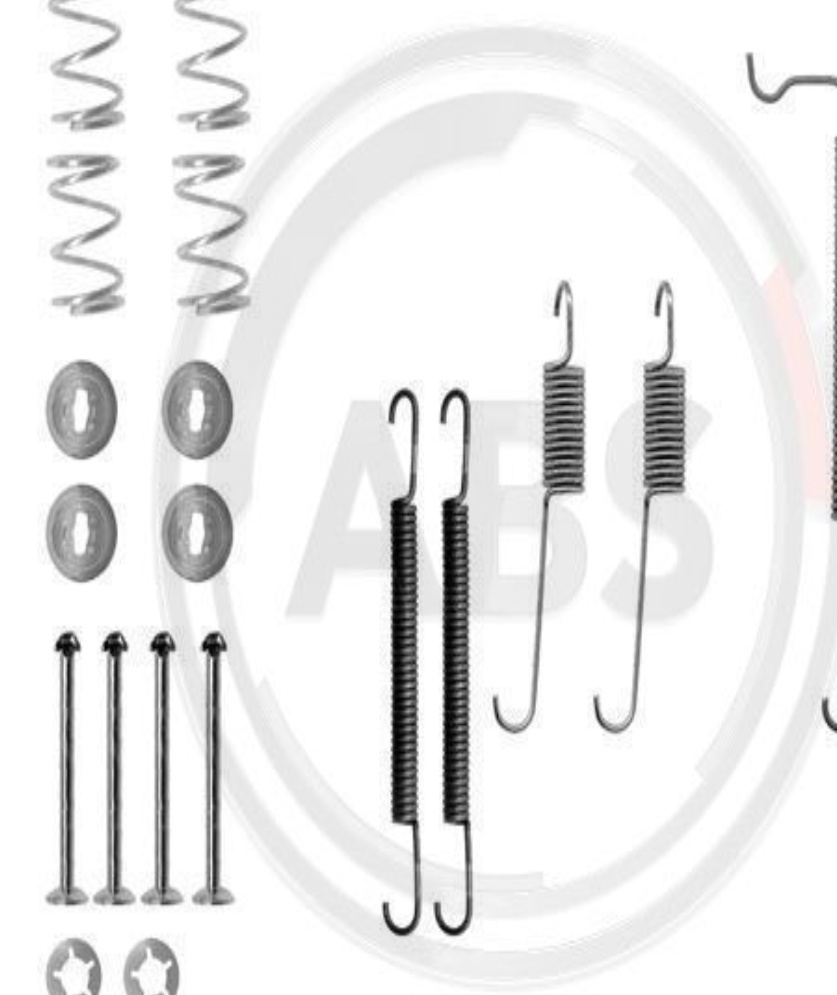 0744Q A.B.S. Accessory Kit, brake shoes for OPEL,VAUXHALL