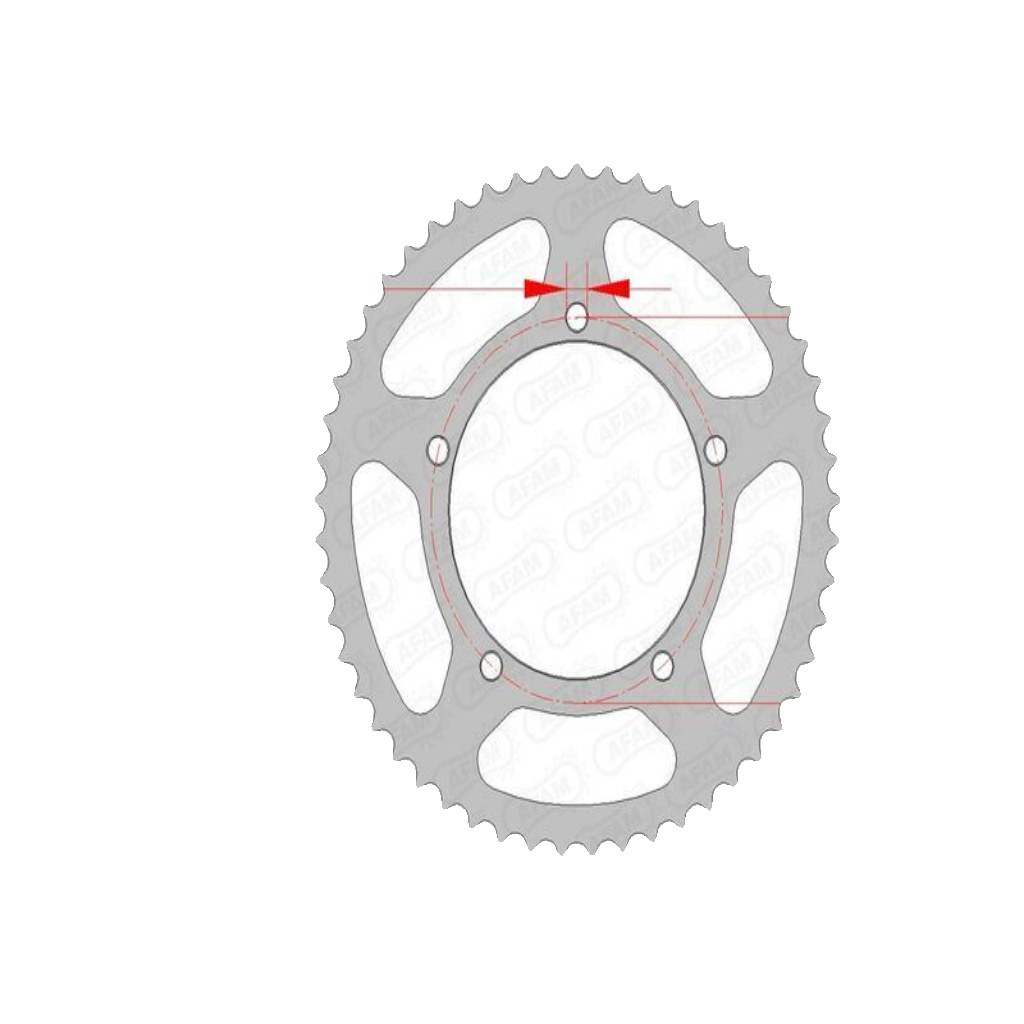 Aprilia RX50 Racing 2002-2005 AFAM Steel Rear Sprocket Standard 51T