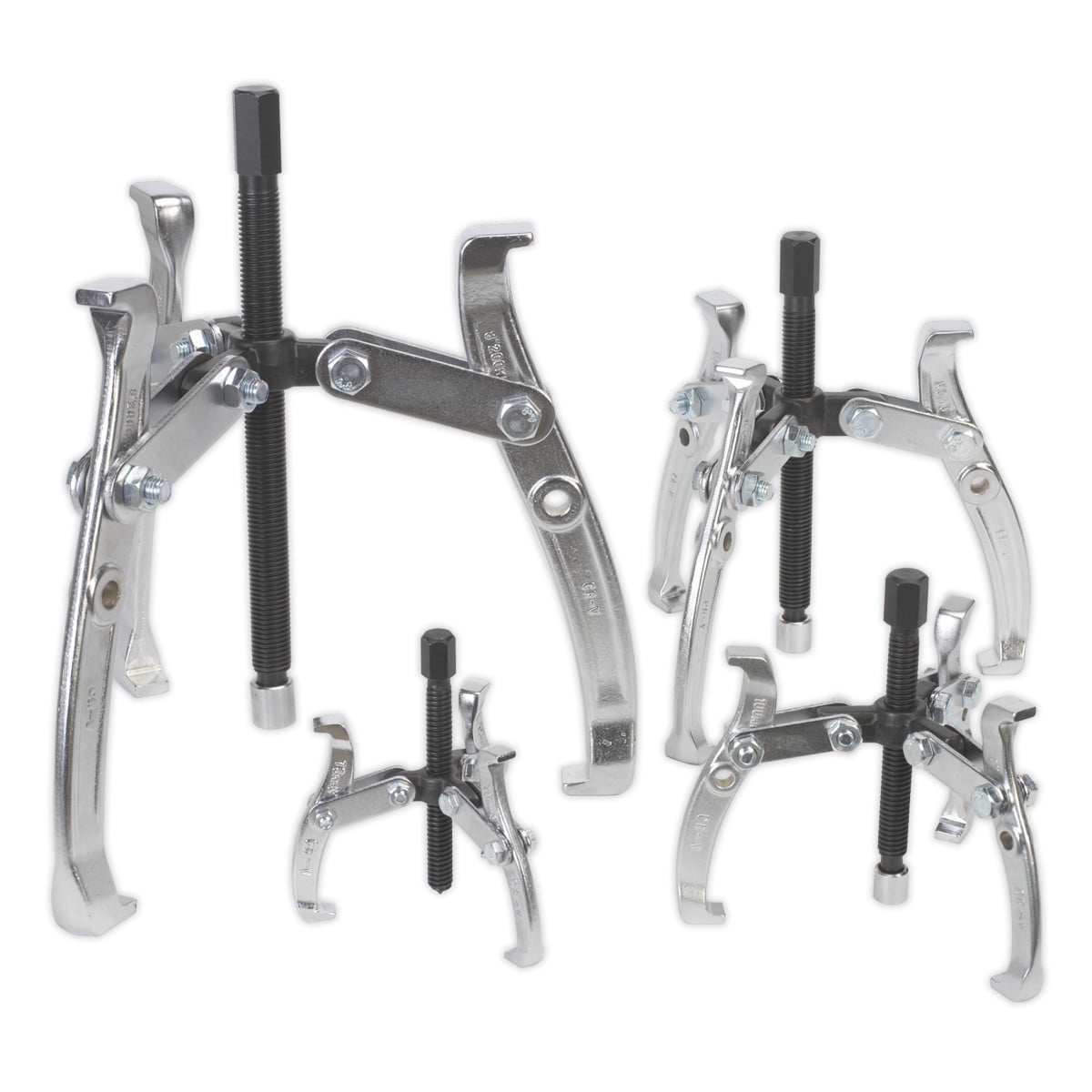 Sealey AK79 Triple Leg Gear Reversible Puller Set 4pc