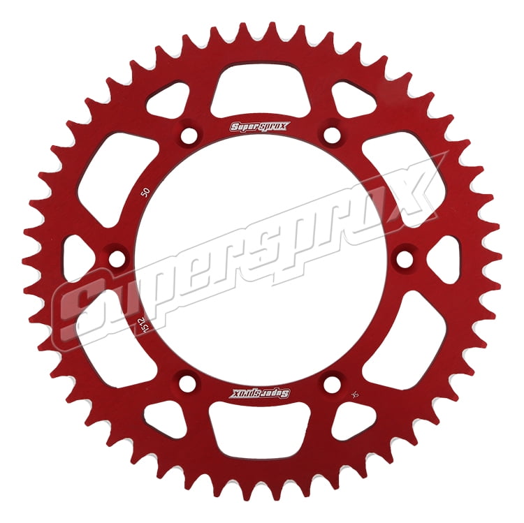 Supersprox Red Aluminum Crown 50 D For Motorcycle Parts Accessories