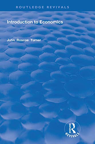 Introduction to Economics by John Roscoe Turner - 9780367246204