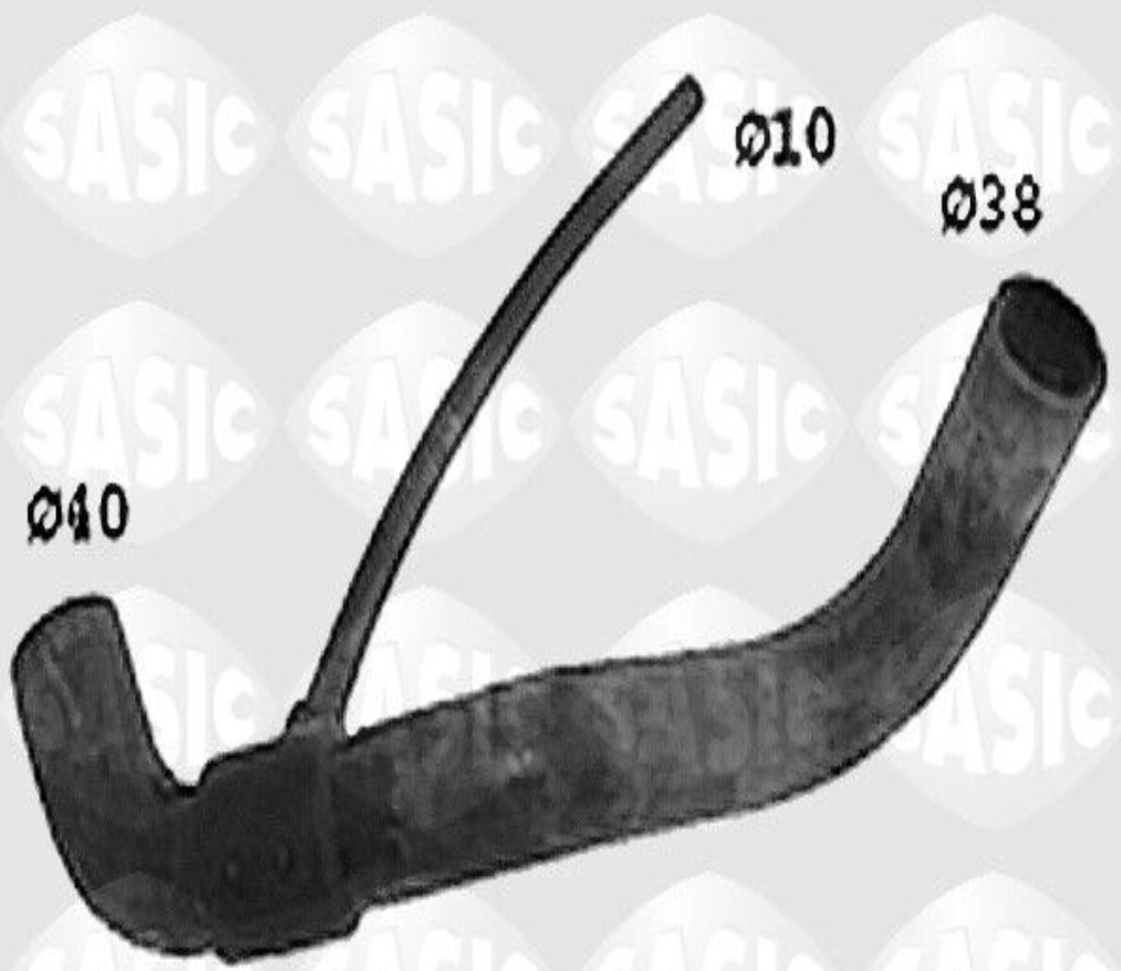 Lower SASIC SWH4186 Radiator Hose for RENAULT