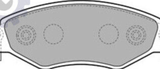 Brake pads Low-Metallic LP1840 DELPHI for TOYOTA YARIS/VITZ