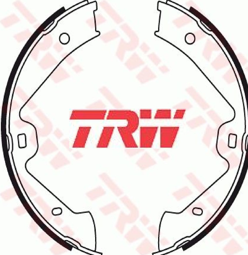 Brake Shoe Set, parking brake GS8776 TRW for PORSCHE VW
