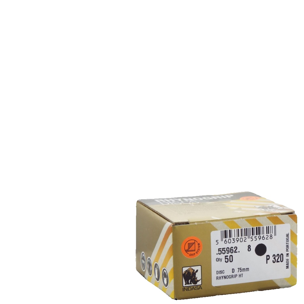 Indasa Rhynogrip HT Line 75mm 3"" Sanding Discs P320 Box of 50 Grip System