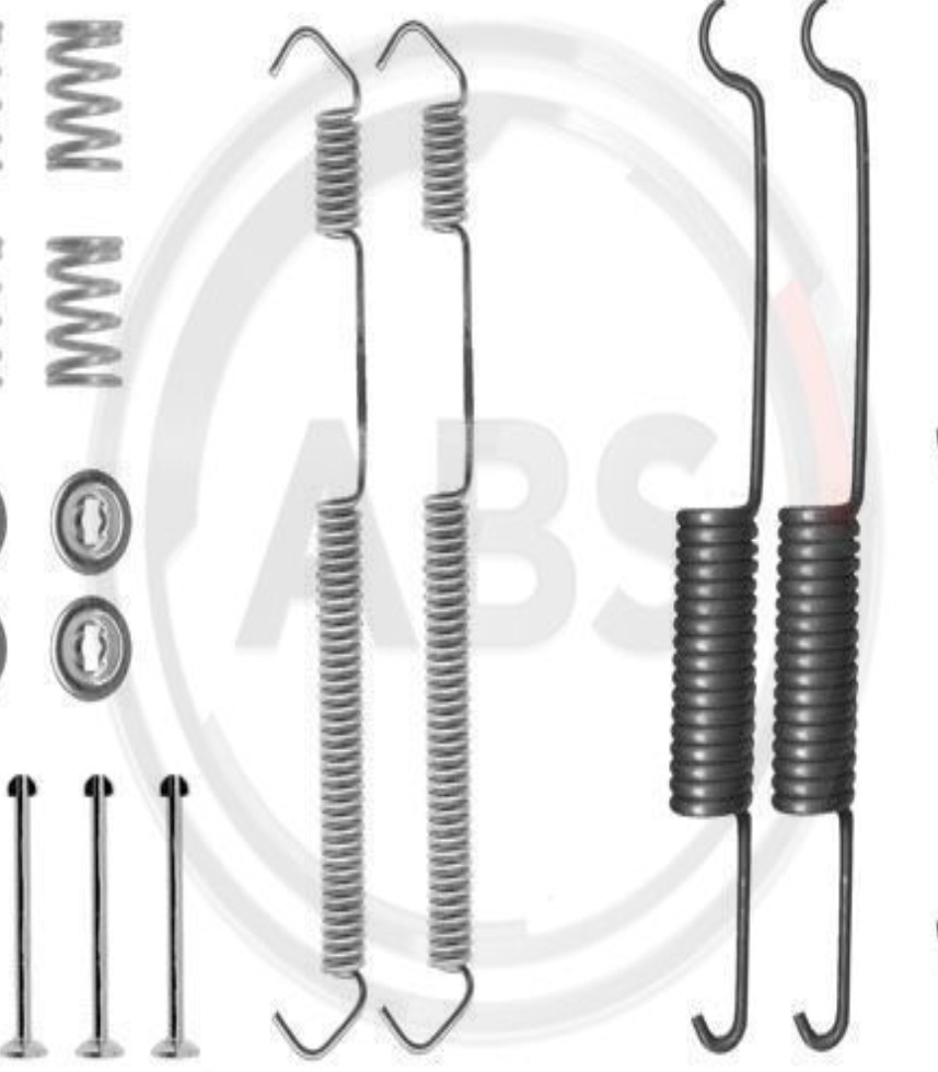 Brake shoe fitting kit 0691Q A.B.S. for CITROËN PEUGEOT FIAT NISSAN FORD LDV