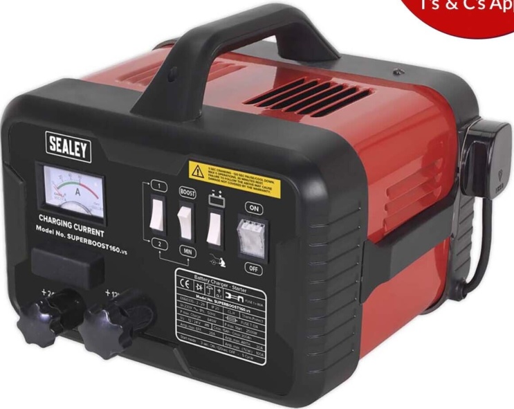 Sealey SUPERBOOST160 230V Battery Starter/Charger 160/40Amp 12/24V