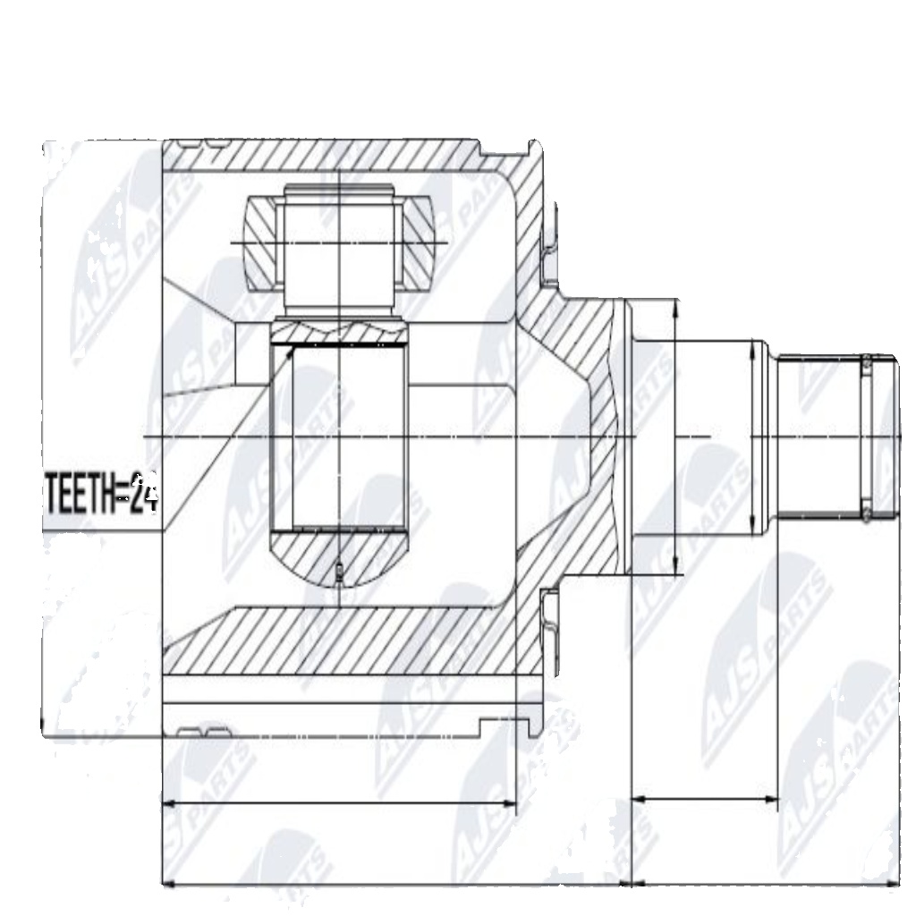 Inner Cv Joint For Toyota Landcruiser Kdj90 3.0D-4D 00- 5908281456620 - Image 6