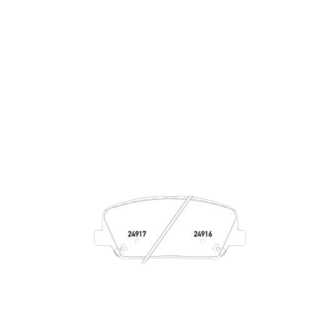BREMBO Brake Pad Set P30065 Front Axle - Maximum Driving Comfort Performance