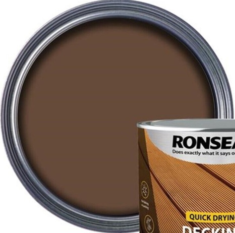 Ronseal Quick Drying Decking Stain Rich Teak 2.5 litre RSLQDDSRT25L