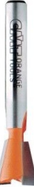 CMT Dovetail Router Bit - 9.5 dia x 9.5mm cut x 1/4 shank, 9 deg