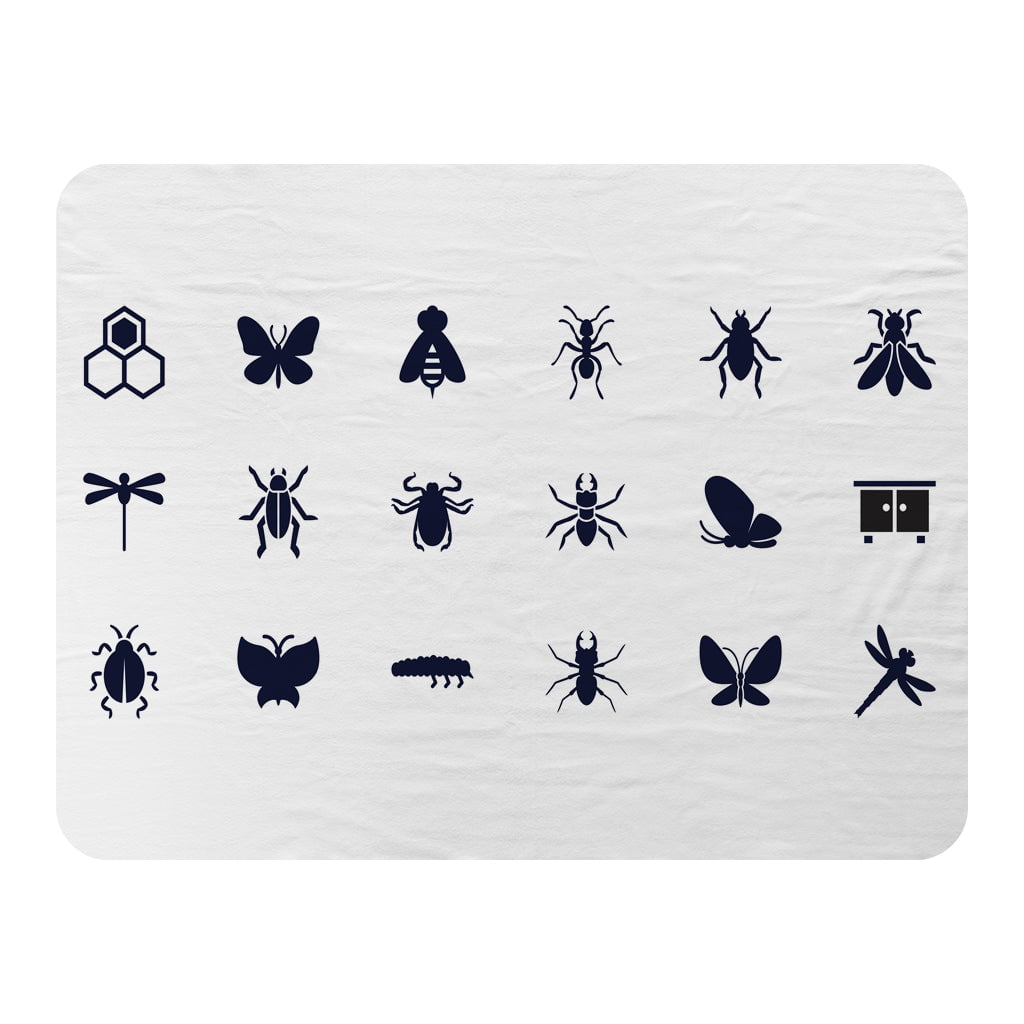 Benjamin Tate Design Insect Icons (Blanket)