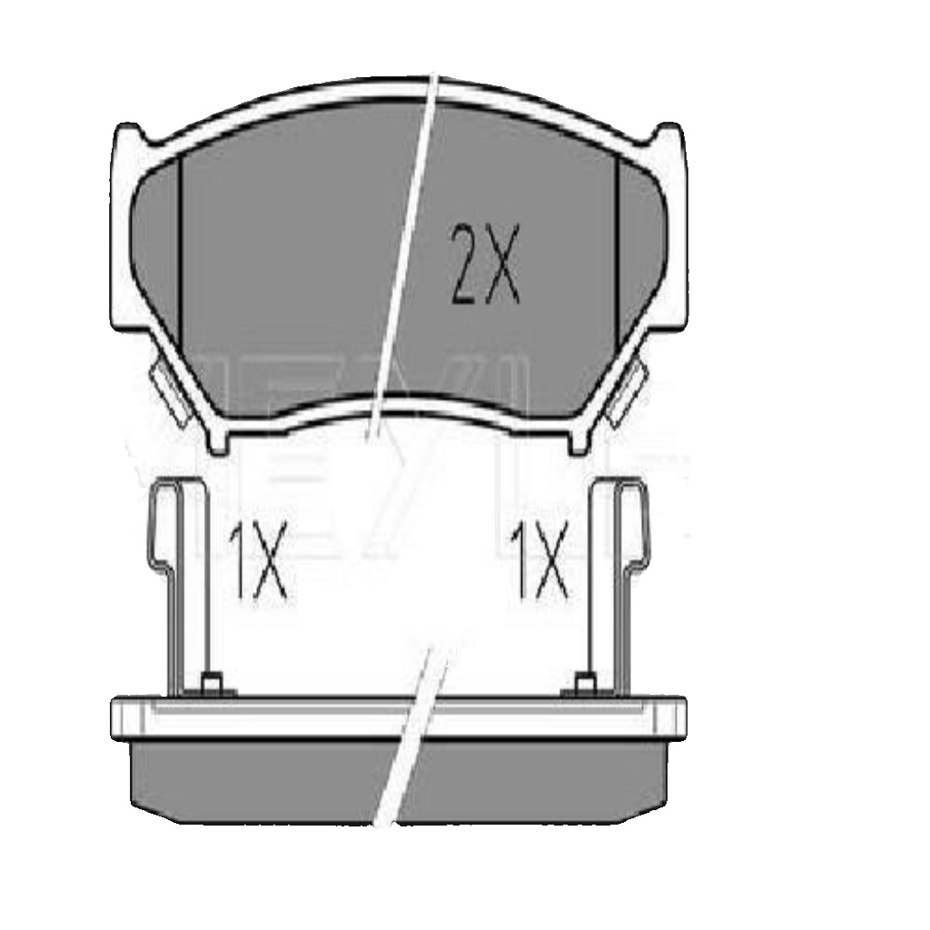 Front MEYLE GERMANY 025 219 0715/W Brake Pad Set, disc brake for SUZUKI