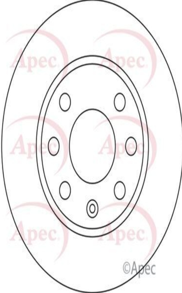 Brake Disc Front Fits Opel Corsa Kadett Vauxhall Astra Nova Novavan APEC DSK159