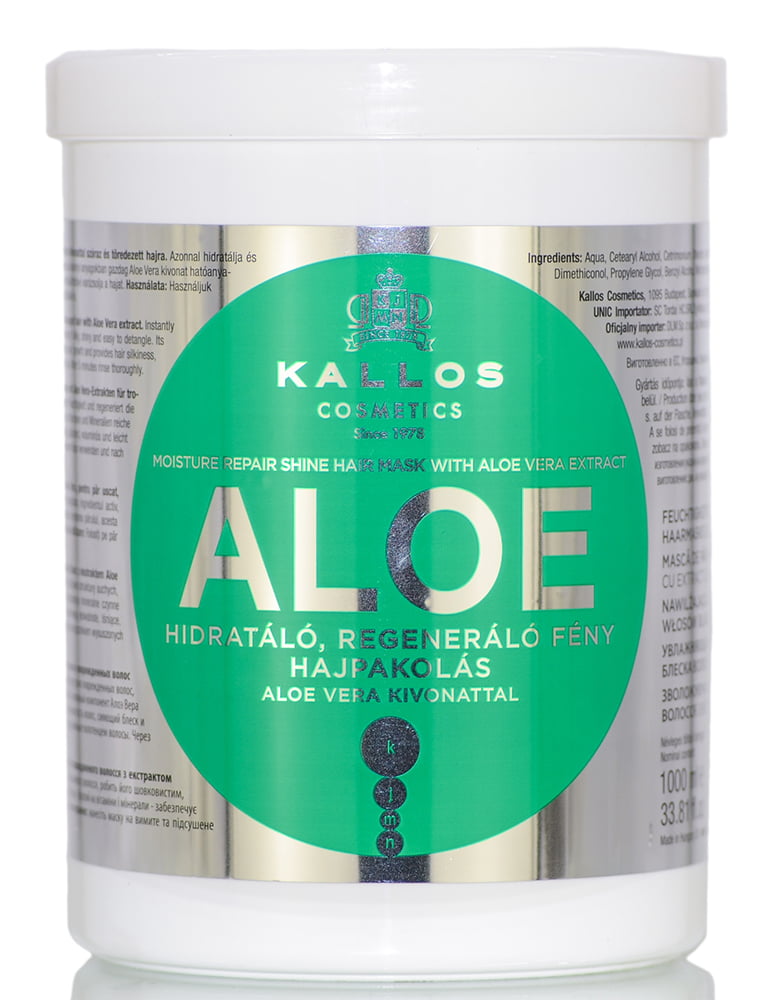 KALLOS KJMN PROFESSIONAL ALOE VERA HAIR MASK & SHAMPOO WITH ALOE VERA EXTRACT