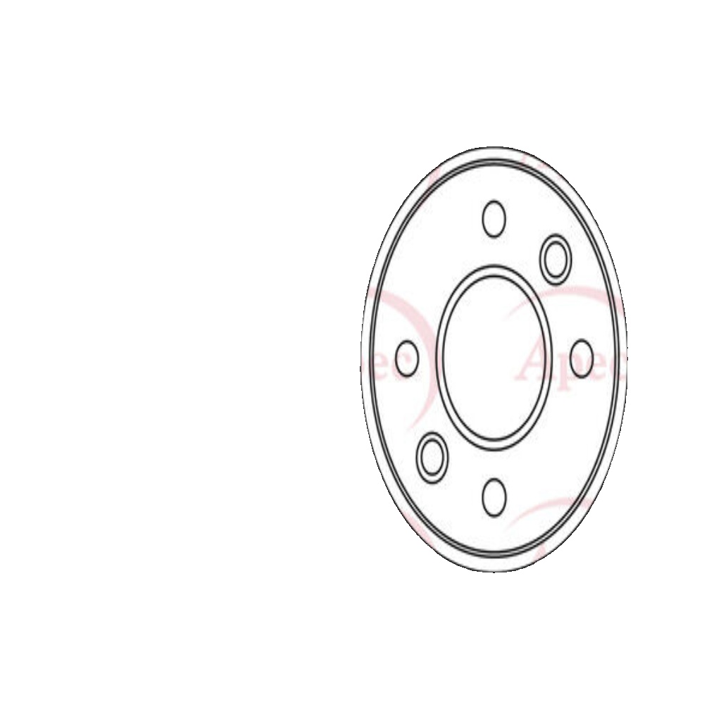 Brake Disc Front Vented Fits Hyundai Accent Kia Rio Stonic APEC DSK2935
