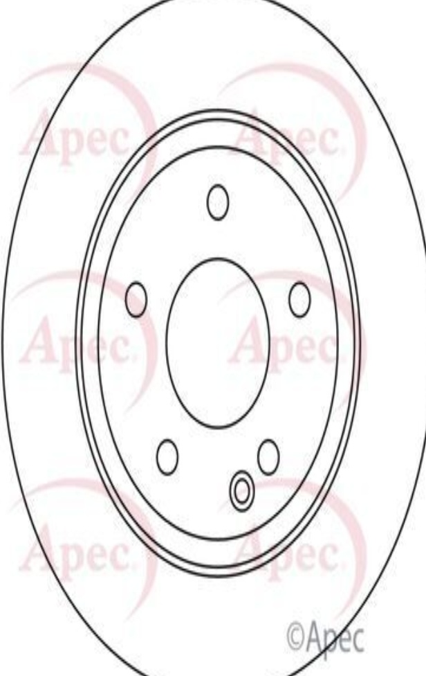 Brake Disc Front Vented Braking Fits Mercedes-Benz A-Class APEC DSK2094