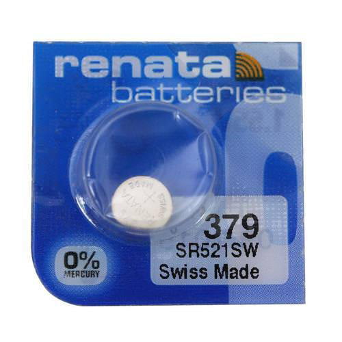 RENATA 379 SR521SW Watch Battery Coin Cell 1.55V Silver Oxide *EXPIRY 09/2027*