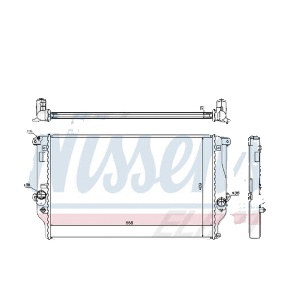 RADIATOR ENGINE COOLING 64677A FOR TOYOTA RAV/III/VANGUARD 2AD-FTV/FHV 2.2L