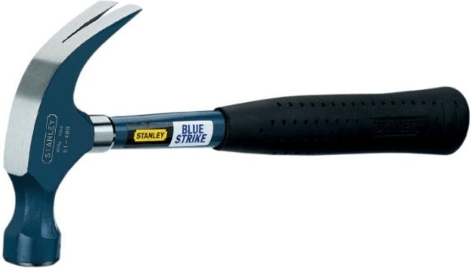 Stanley Blue Strike Claw Hammer 450g 16oz STA151488 1-51-488 Lightweight Feel