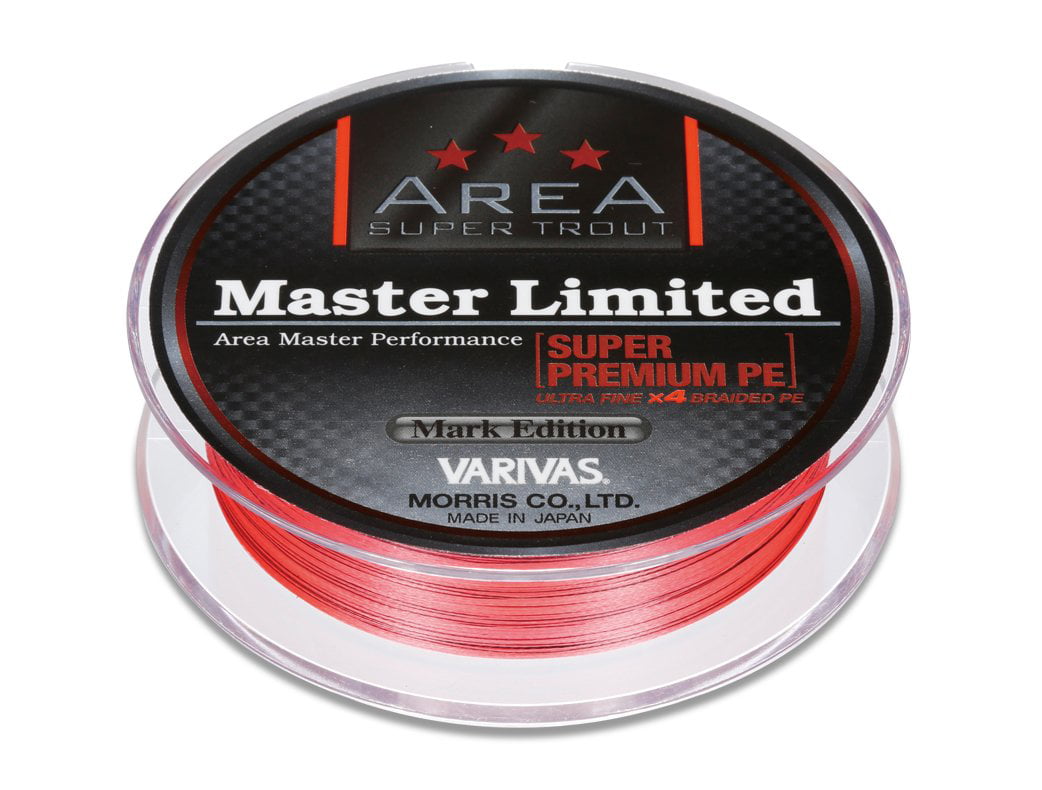 Varivas P.E Line Trout Area Master Limited 75m Orange P.E 0.15 4.5lb (4995)