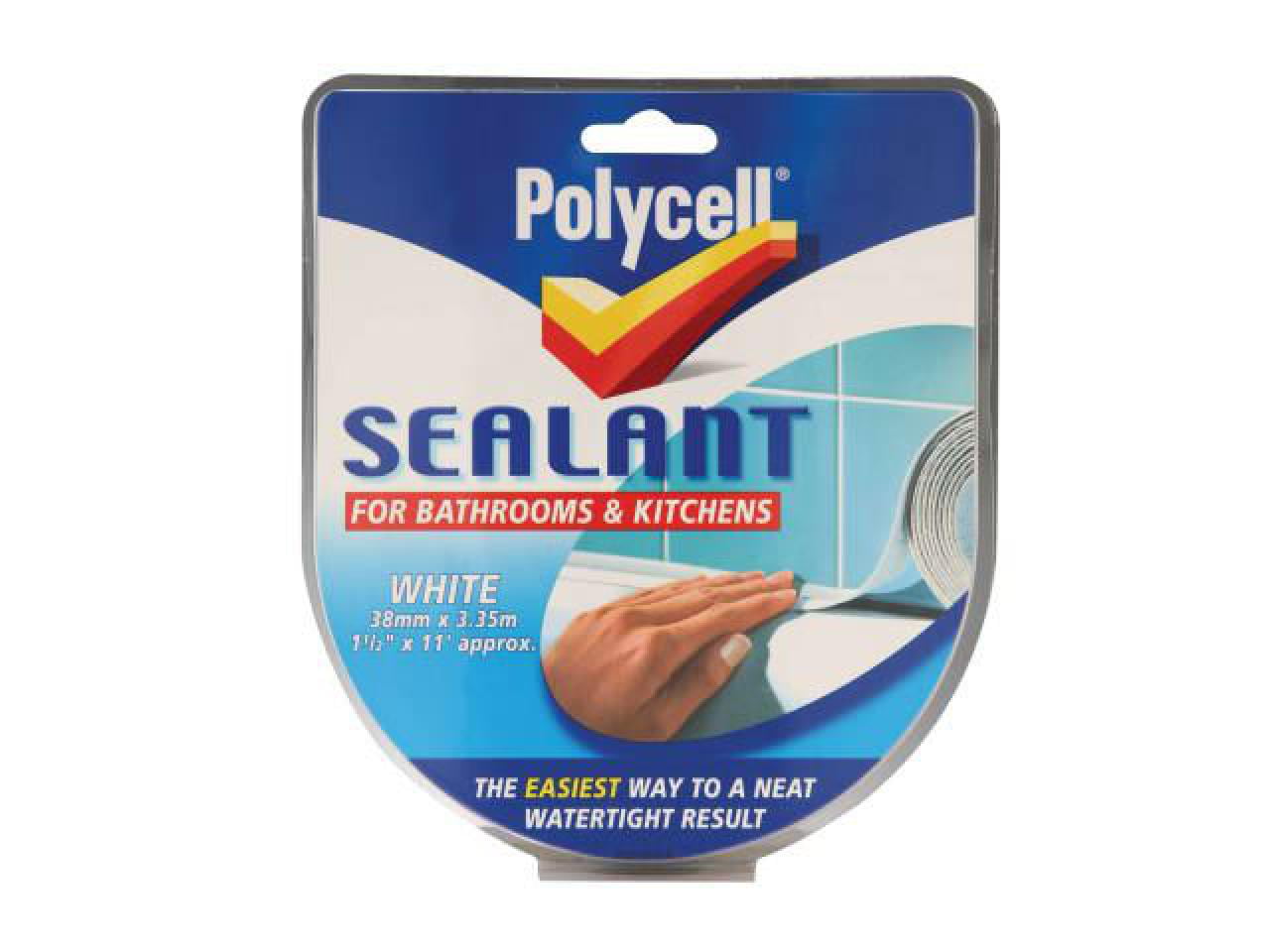 Polycell 6033785 Seal Strip Bathroom Kitchen White 41Mm - Image 8