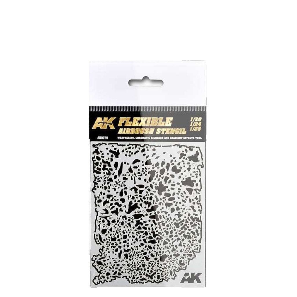 AK Interactive Flexible Airbrush Stencil 1/20 1/24 - 1/35 AK9079 Fast Shipping