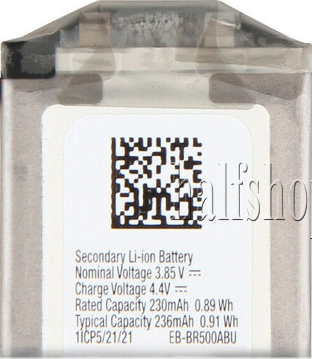 for 40mm Samsung Galaxy Active 1 SM-R500 Watch Battery 230mAh - EB-BR500ABU